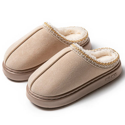 Indoor plush cotton slippers soft and comfortable winter shoes women's fashion home shoes women's winter slippers non-slip