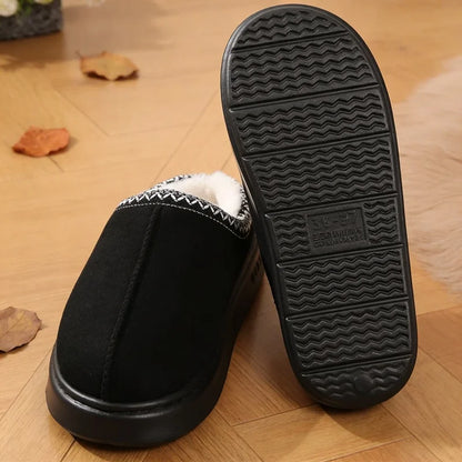 Indoor plush cotton slippers soft and comfortable winter shoes women's fashion home shoes women's winter slippers non-slip